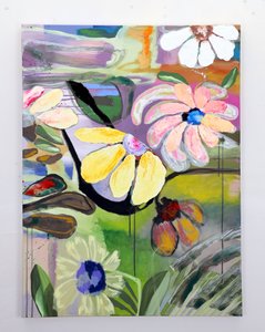 Levendige abstracte bloemen door Poonam Choudhary