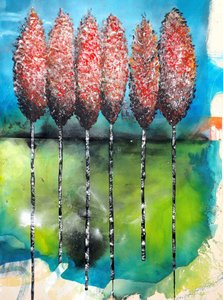 Kleurrijke herfstbomen door Poonam Choudhary