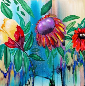 Levendige bloemenpracht door Poonam Choudhary
