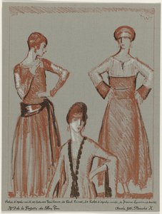 Gazette du Bon Ton, 1921 - No. 3, Pl. X: Robe d