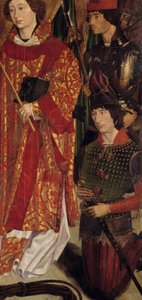 Sint Vincent, patroon van Lissabon en Hendrik de Zeevaarder (detail) door Portuguese School