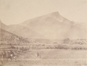 Vertrek voor de jacht, graf van de Khan van Khiva, 1840s-60s door Possibly by Luigi Pesce.