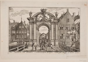 Erepoort van Frederik V in Randers door Poul Isac Grønvold