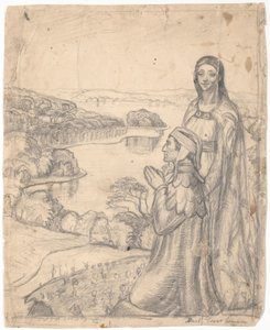 Dante en Beatrice in het paradijs