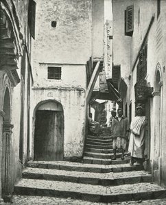 De Rue de la Kasbah, Algiers, Algerije, 1895