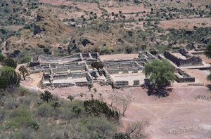 Luchtfoto van de stad, Late Post-Klassieke Periode door Pre Columbian