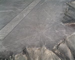 Luchtfoto van Nazcalijnen