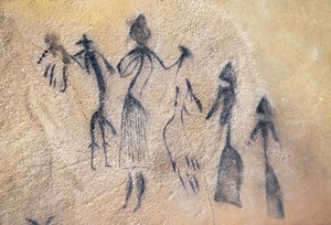 Fallische Dans van het Type Gestileerd-Naturalistisch, Mesolithische Kunst door Prehistoric Prehistoric