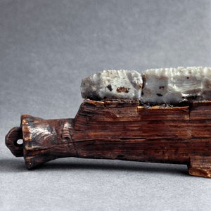 Prehistorie, Polada cultuur: zaag uit de Polada Tourbiere, Lonato. Bronstijd. Rome, Museo Nazionale Preistorico Etnografico Luigi Pigorini door Prehistoric Prehistoric
