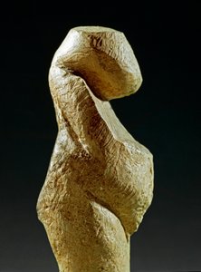 Prehistorie: standbeeld van Gravettiaanse vrouw van de site van Kostenki (Voronezh Oblast). 30000-25000 v.Chr. Boven-Paleolithicum, Steentijd door Prehistoric Prehistoric