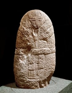 Prehistorie: menhirbeeldje. Stenen Tijdperk, neolithicum door Prehistoric Prehistoric