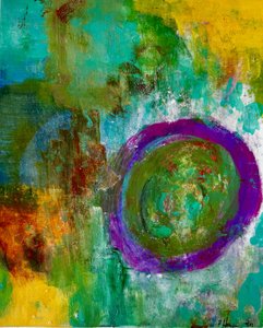 Levendige abstracte cirkel