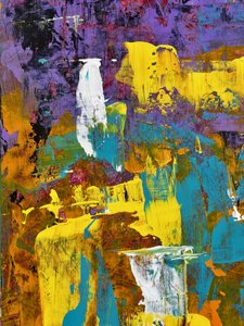 Levendige abstracte penseelstreken