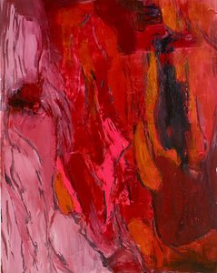 Levendig rood abstract