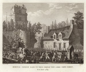 Baron de Besenval de Brunstatt naar het Grand Chatelet in Parijs gebracht