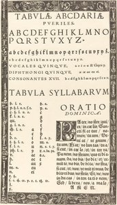 Alfabet voor een Eerste Leerboek