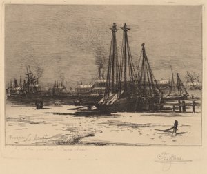 Winterkwartieren - Cape Ann door Prosper Louis Senat