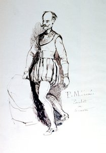 Figuur in 16e-eeuwse kleding, ca. 1823-1870