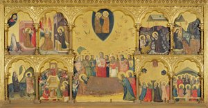 Polyptiek van de ontslaping van de Maagd door Pseudo Jacopino di Francesco