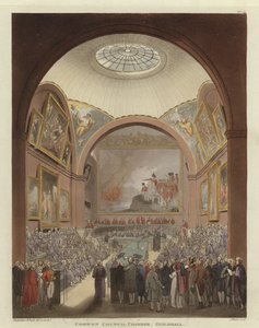 Gemeenteraadskamer door Pugin and Rowlandson
