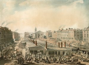 Covent Garden, Londen door Pugin and Rowlandson