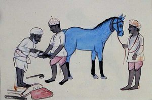 Hoefsmederij (Halband) ca. 1890