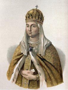 Portret van Eudoxie Strechnieva, vrouw van tsaar Michael I van Rusland