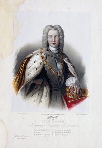 Portret van Tsaar Peter II van Rusland 1715-1730