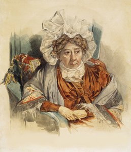 Portret van Natalia Kirillovna Zagryazyskaya née Razumovskaya 1747-1837, 1821 door Pyotr Fyodorovich Sokolov