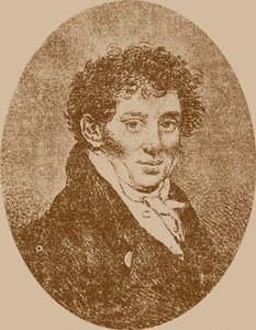 Portret van de componist en gitarist Andrei Osipovich Sychra 1773-1850, 1817 door Pyotr Fyodorovich Sokolov