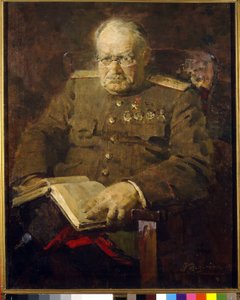 Portret van de neurochirurg en academicus Nikolai N. Bourdenko (1876-1946)