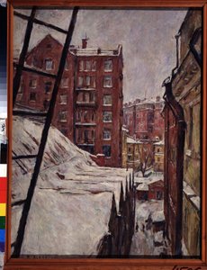 Myasnitskaya straat 21, Moskou door Pyotr Ivanovich Lvov