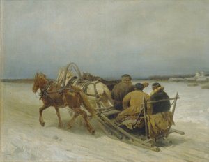 Troika in de Winter, 1880s