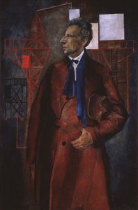 Portret van de toneelproducent Vsevolod Meyerhold 1874-1940, 1925