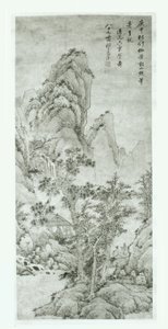 Landschap naar Wang Meng