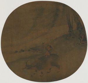 Jongen op een Waterbuffel, Ming-dynastie door Qin Shunyou