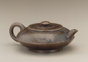 Theepot met valse markering van Gong Chun, Yixing, Jiangsu provincie