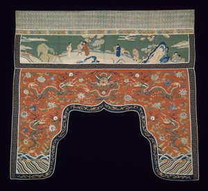 Valance door Qing Dynasty Chinese School