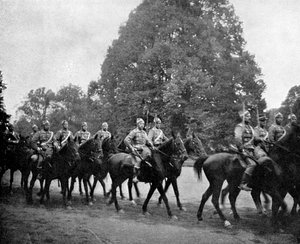Deense Huzaren bij Bernsdorff, 1908