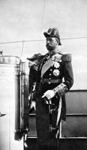 De Prins van Wales 1865-1936, de toekomstige Koning George V, 1908 door Queen Alexandra