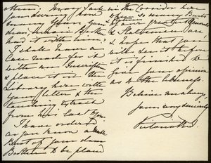 Brief van Koningin Victoria aan Mary Augusta Gordon, Windsor Castle, 16 maart 1885 door Queen Victoria