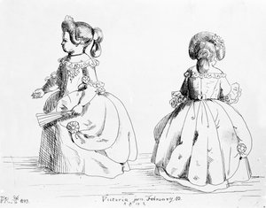 Victoria, de Prinses Royal, 1843 door Queen Victoria