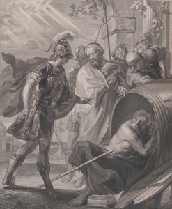 De ontmoeting van Diogenes van Sinope en Alexander de Grote