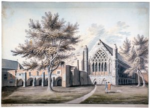 Uitzicht op Ely House in Ely Place, Holborn, Londen