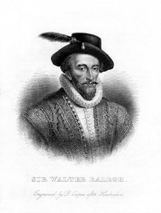 Sir Walter Raleigh, schrijver, dichter, hoveling en ontdekkingsreiziger, 19e eeuw