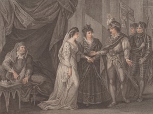 De afsluiting van het Verdrag van Troye, waar Hendrik V, koning van Engeland, de Pr... ontvangt, 1788