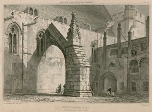 Westminster Hall, steunbeer aan de oostkant