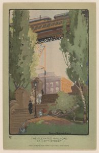De verhoogde spoorweg bij 110th Street