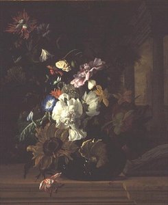 Vaas met Bloemen door Rachel Ruysch