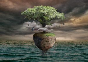 Het drijvende Geldboom-eiland door Radoslav Penchev